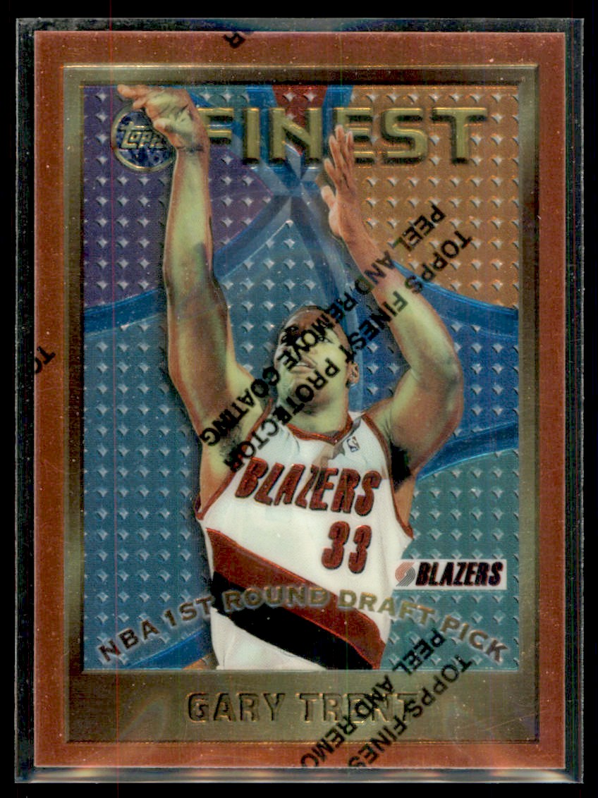 1995-96 Finest Gary Trent Rookie Portland Trail Blazers #121 - Picture 1 of 2