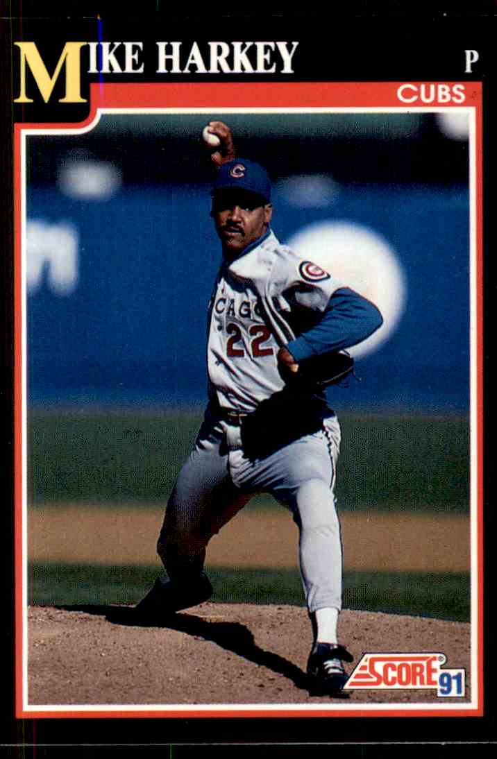 1991 Score Mike Harkey #322