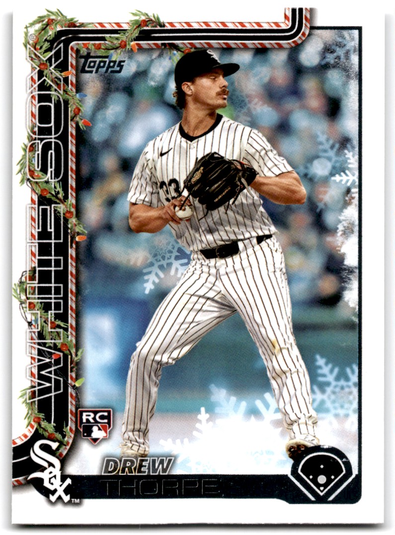2025 Topps Holiday Drew Thorpe RC Chicago White Sox #H6 | eBay