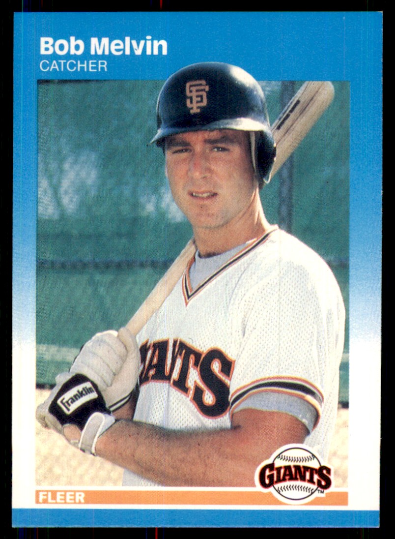 1987 Fleer Bob Melvin . San Francisco Giants #281 | eBay