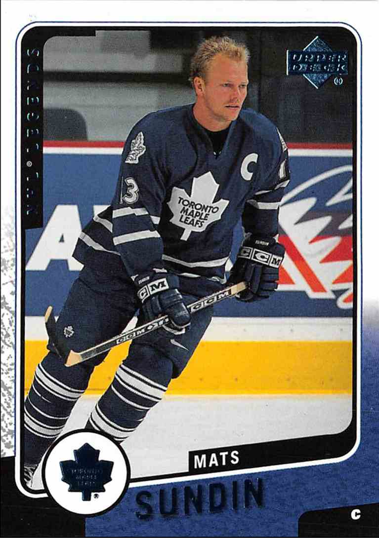 2000 01 Upper Deck Legends Mats Sundin 125 On Kronozio