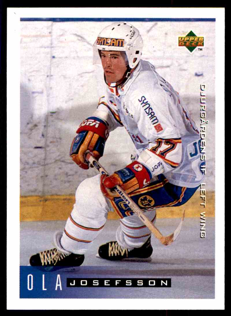 1995-96 Upper Deck Swedish Ola Josefsson #49 | eBay