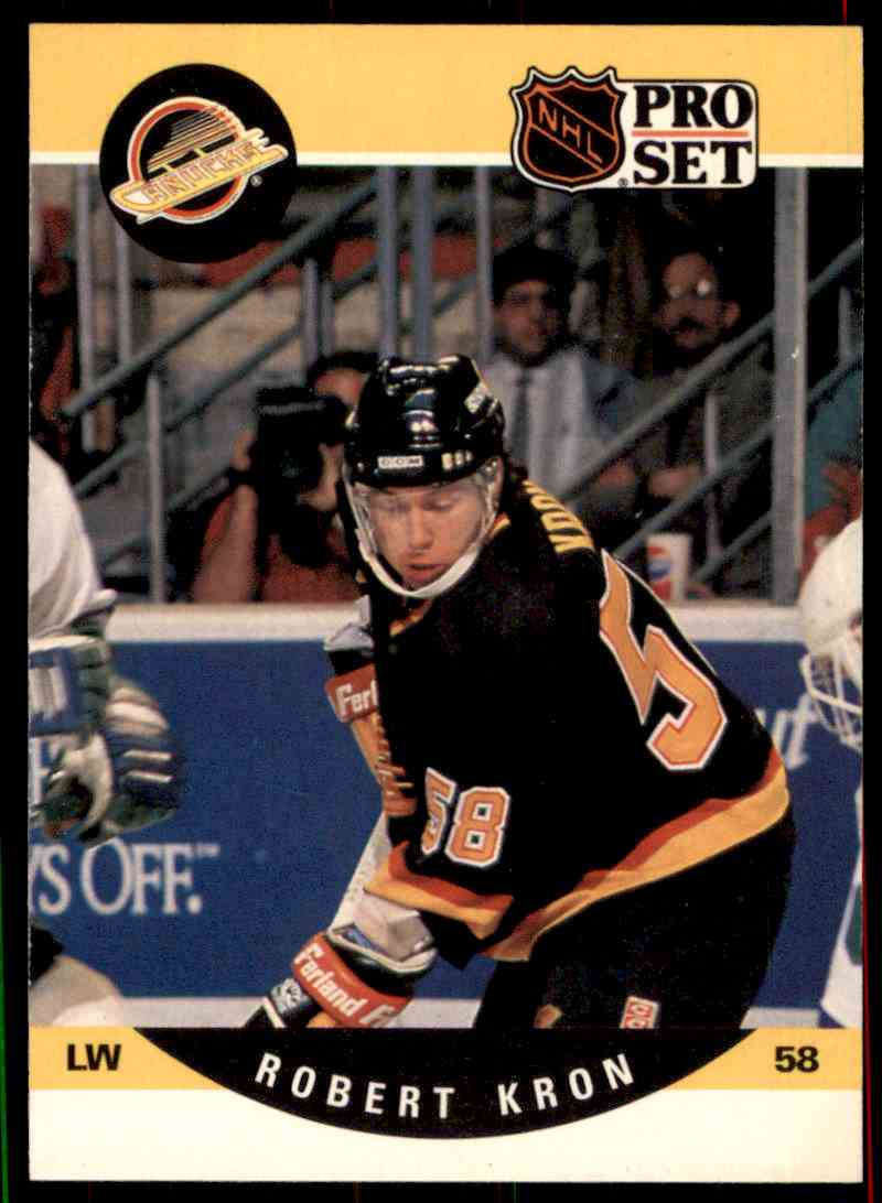 1990-91 Pro Set Hockey NHL Robert Kron #642