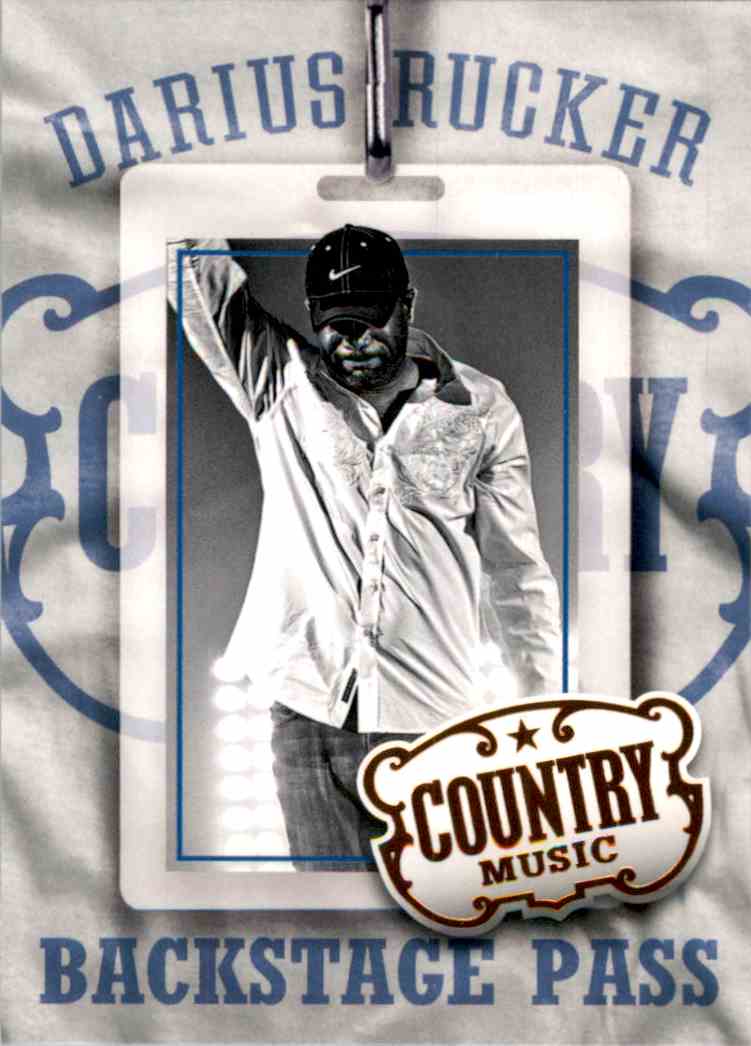 2015 Country Music Backstage Pass Retail Darius Rucker #14 card front image