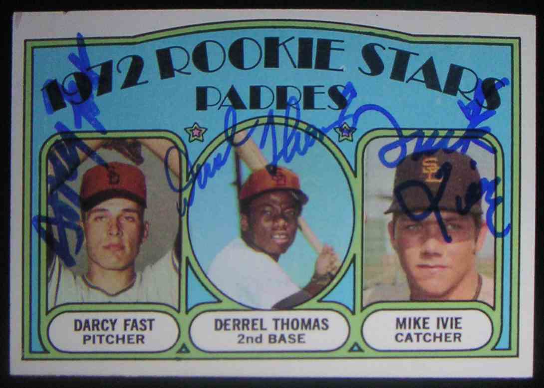 1972 Topps 1972 Rookie Stars Darcy Fast Derrel Thomas Mike Ivie #457