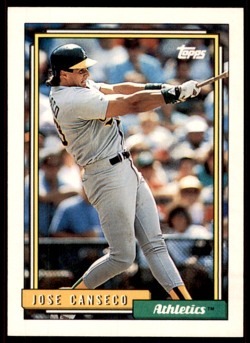 1992 Topps Jose Canseco #100 card front image
