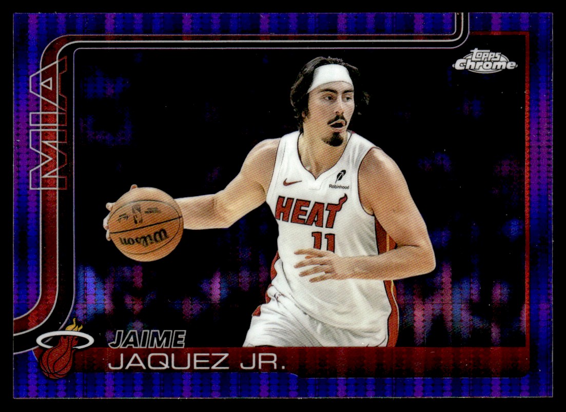 2025-26 Topps Chrome Purple Pulsar Jaime Jaquez Jr 15/75 #161 | eBay