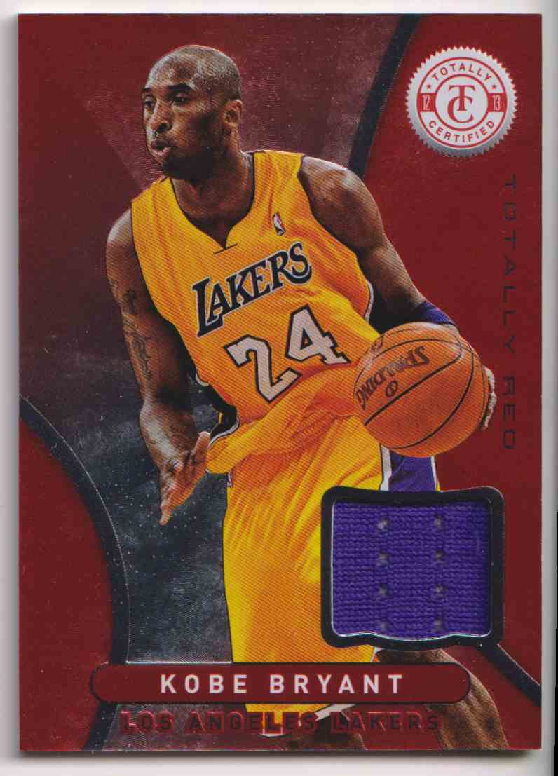 2012-13 Totally Red Kobe Bryant Jersey Los Angeles Lakers #1 Parallel
