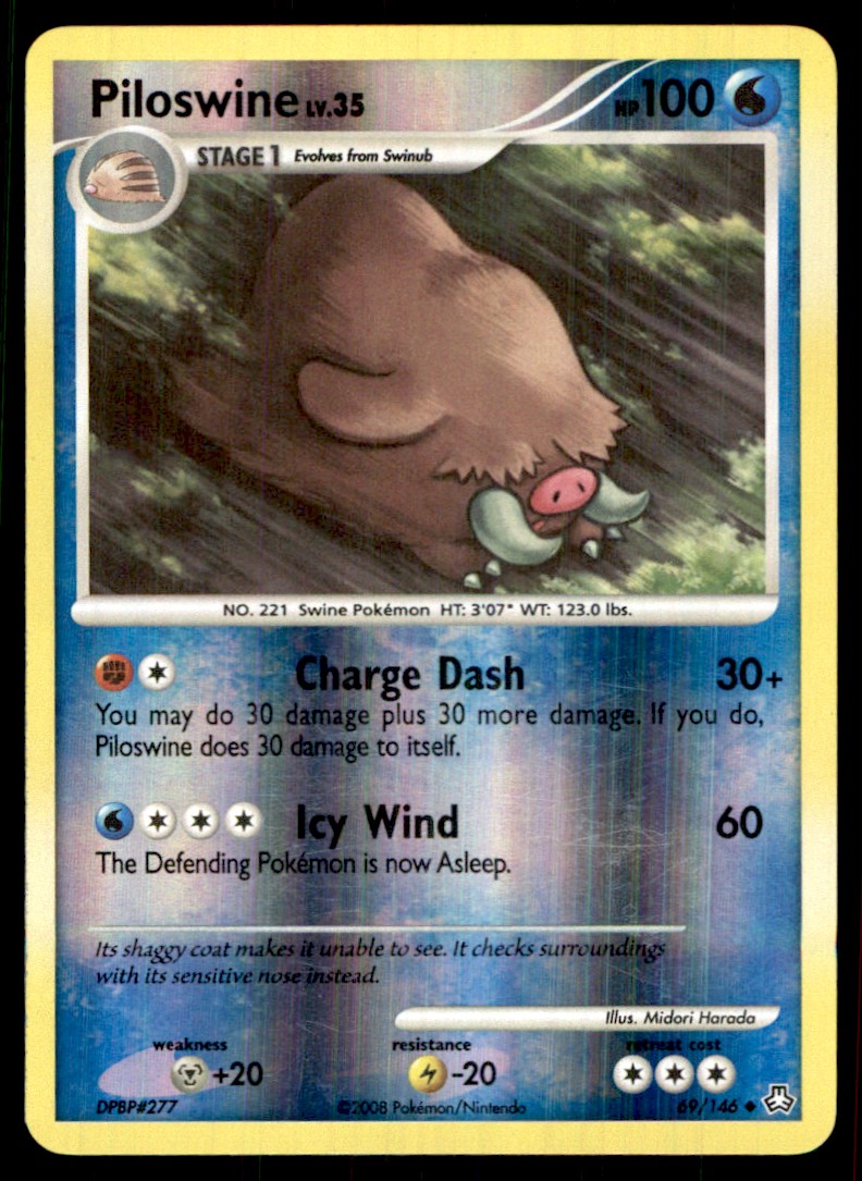 2008 Reverse Holo Piloswine Stage 1/Uncommon #69 | eBay