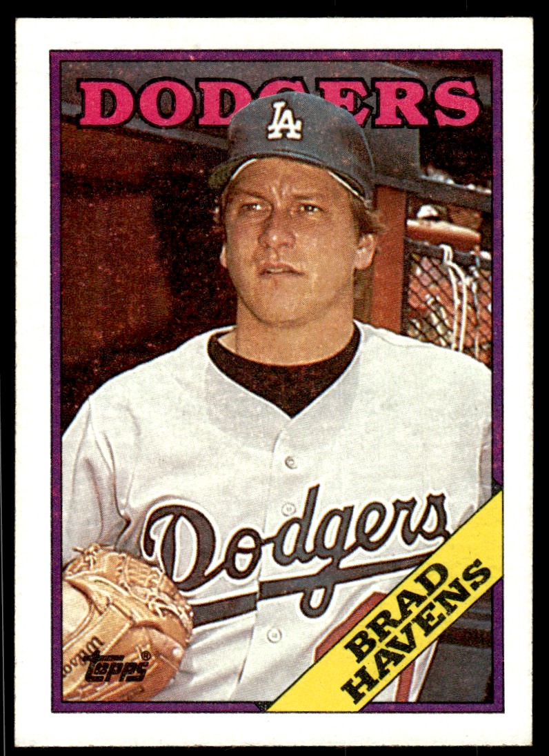 1988 Topps Brad Havens Baseball Card Los Angeles Dodgers #698 | eBay