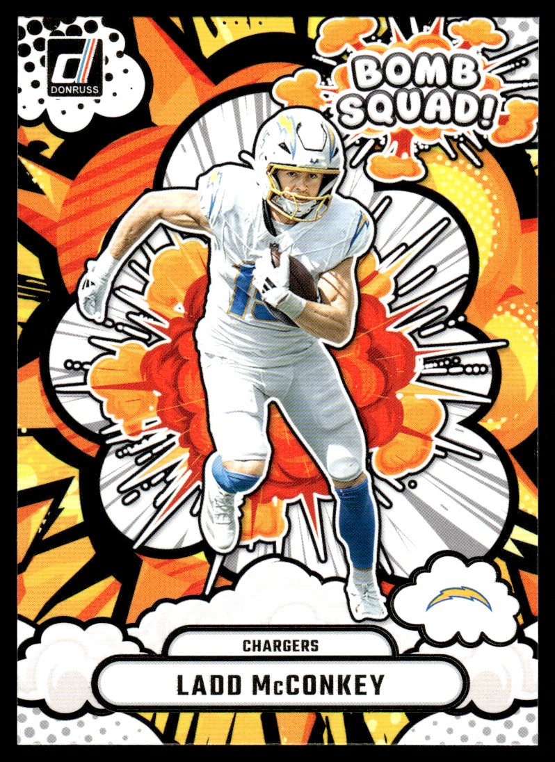 2025 Donruss Bomb Squad! Ladd McConkey Los Angeles Chargers #BS