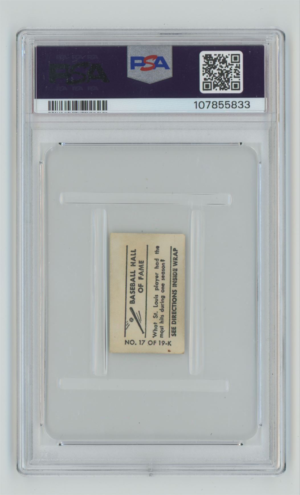 1948 BASEBALL HALL OF FAME GEORGE SISLER PSA 2 ST. LOUIS BROWNS POP 10 5 e4316740802d4e33a9b0893943d6118f back
