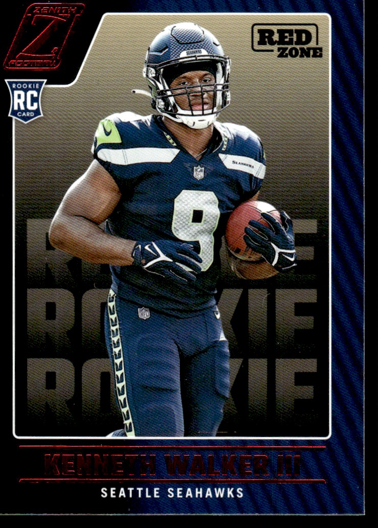 祈り / BU-ZONE 2022 12.b 2022 Panini Zenith Red Zone Kenneth Walker III RC Seattle Seahawks
