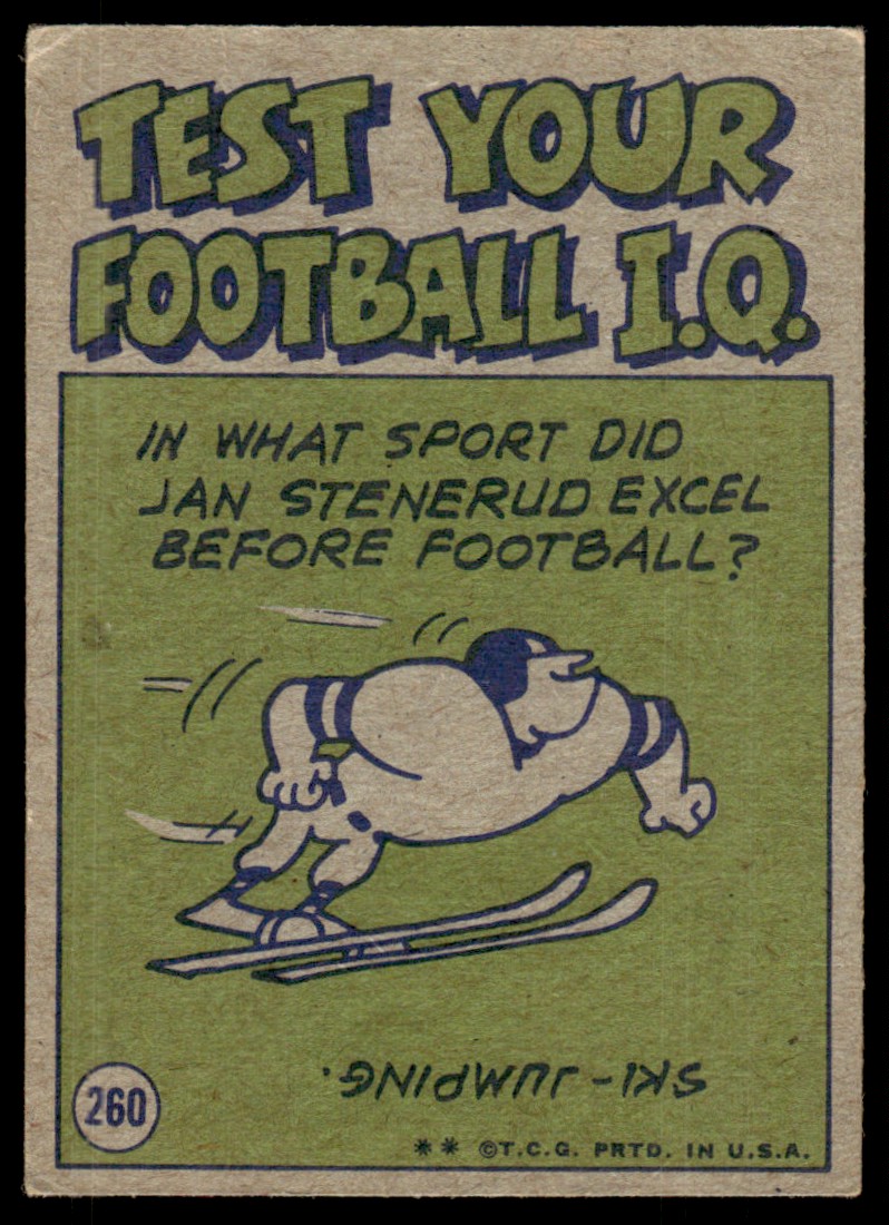 1972 Topps Mike McCoy PA #260 card back image