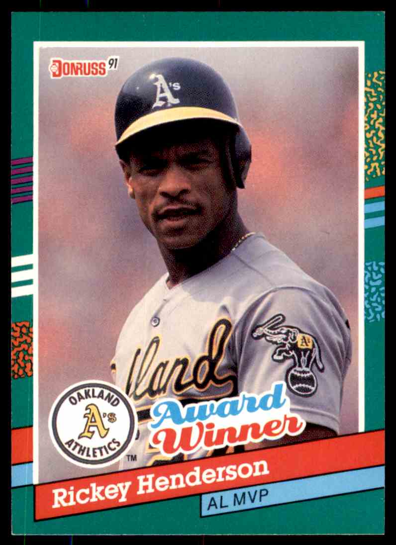 1991 Donruss Baseball Rickey Henderson #761