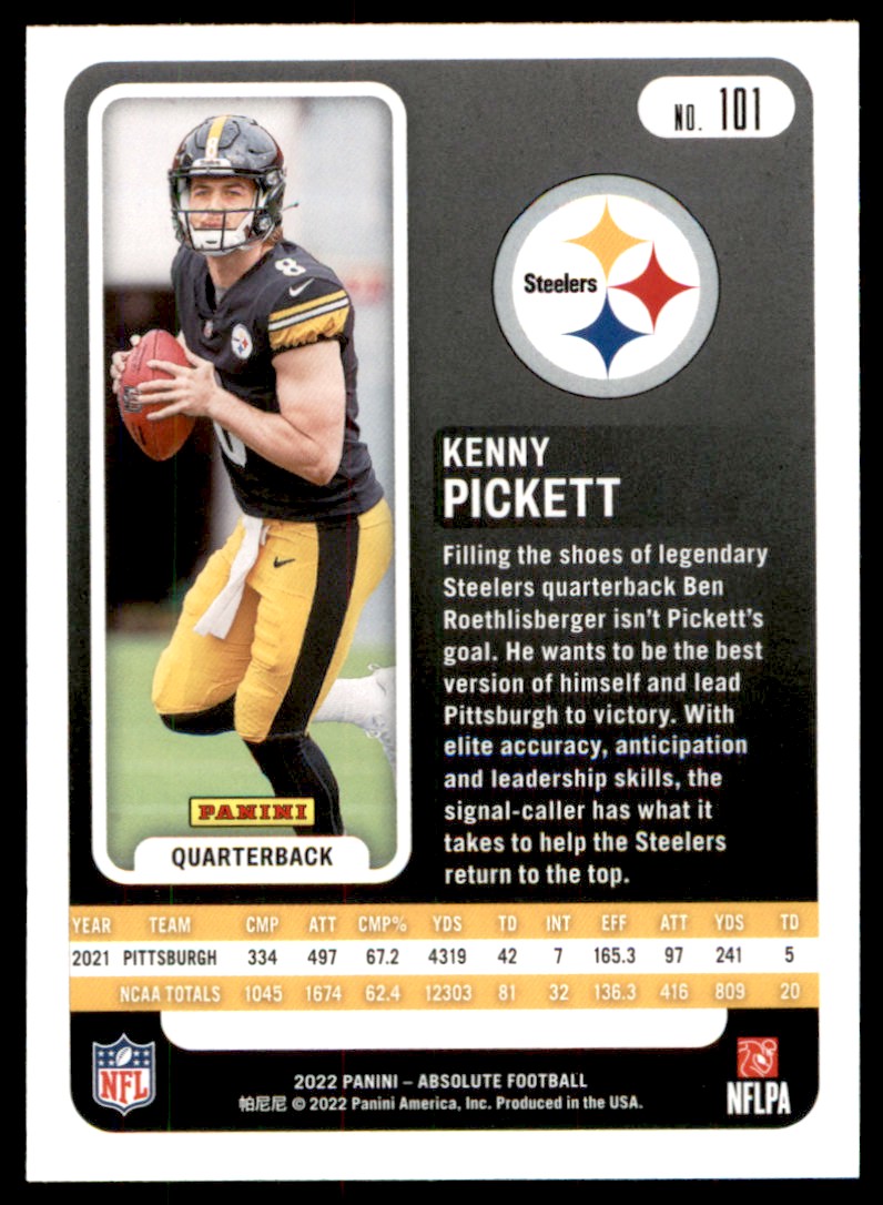 2022 Absolute Kenny Pickett 101 on Kronozio