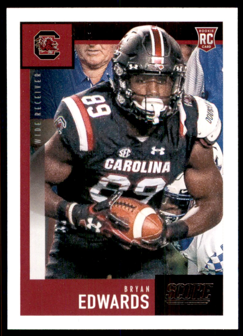 2020 Score Football Card Bryan Edwards 415 on Kronozio