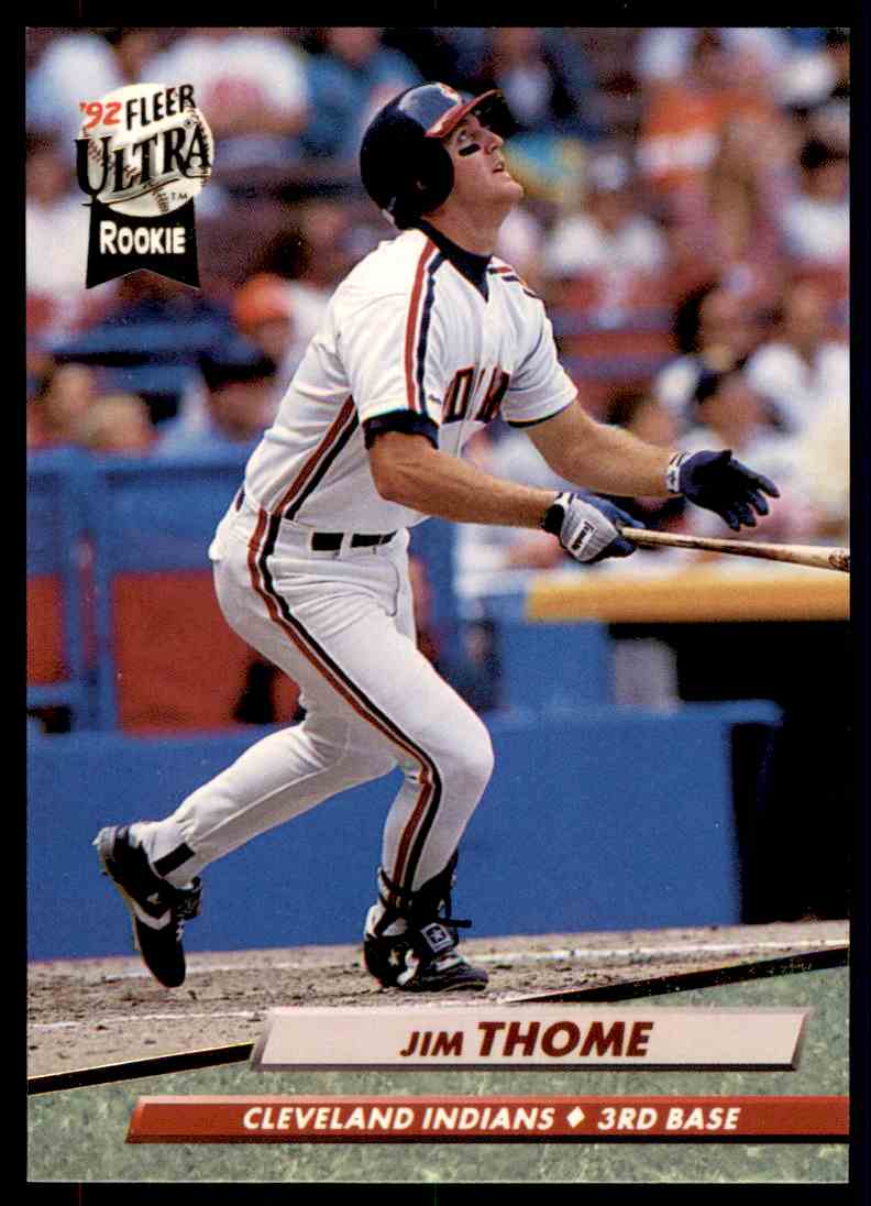 1992 Fleer Ultra Jim Thome Cleveland Indians Baseball Card Collectibles Memorabilia Rccguk Church