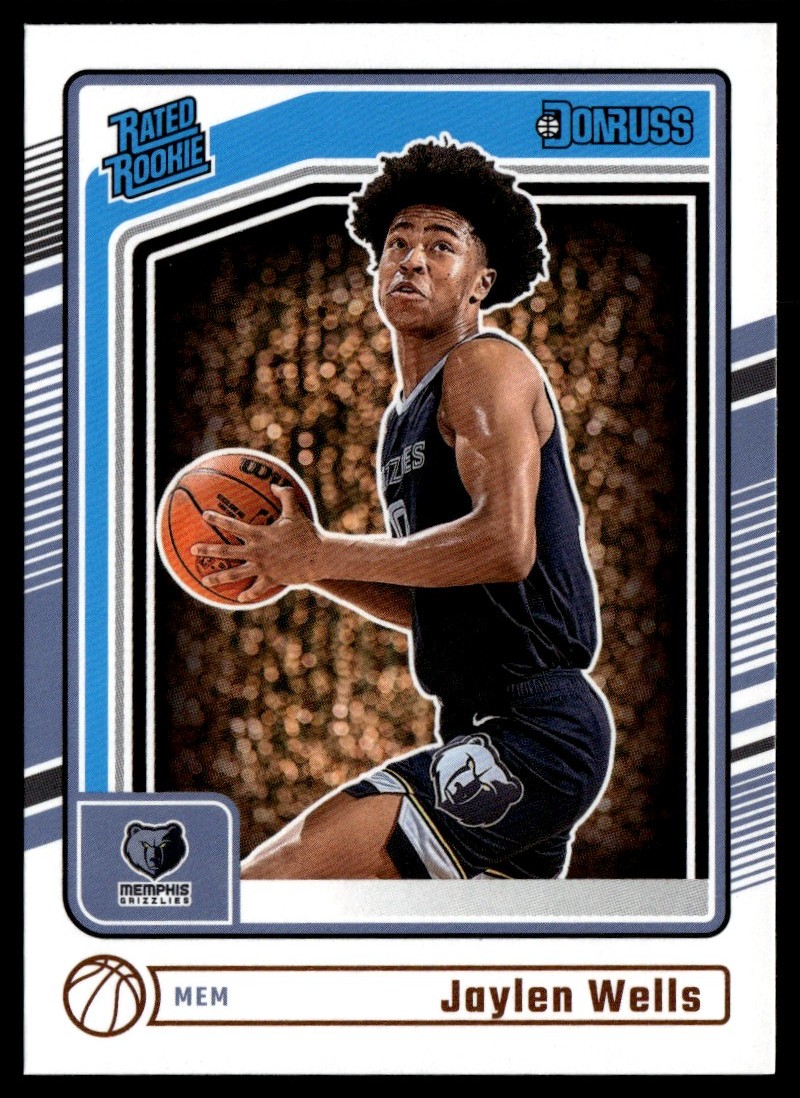 2024-25 Donruss Base Rated Rookie Jaylen Wells RC Memphis