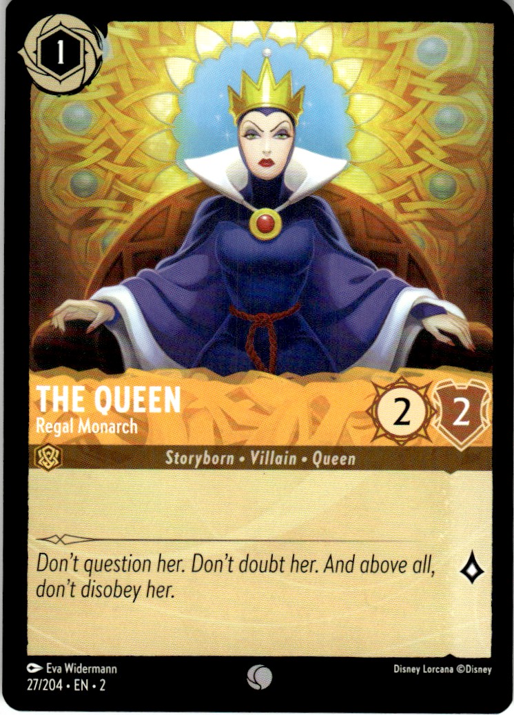 2023 Disney Lorcana Rise of the Floodborn The Queen #27 on Kronozio
