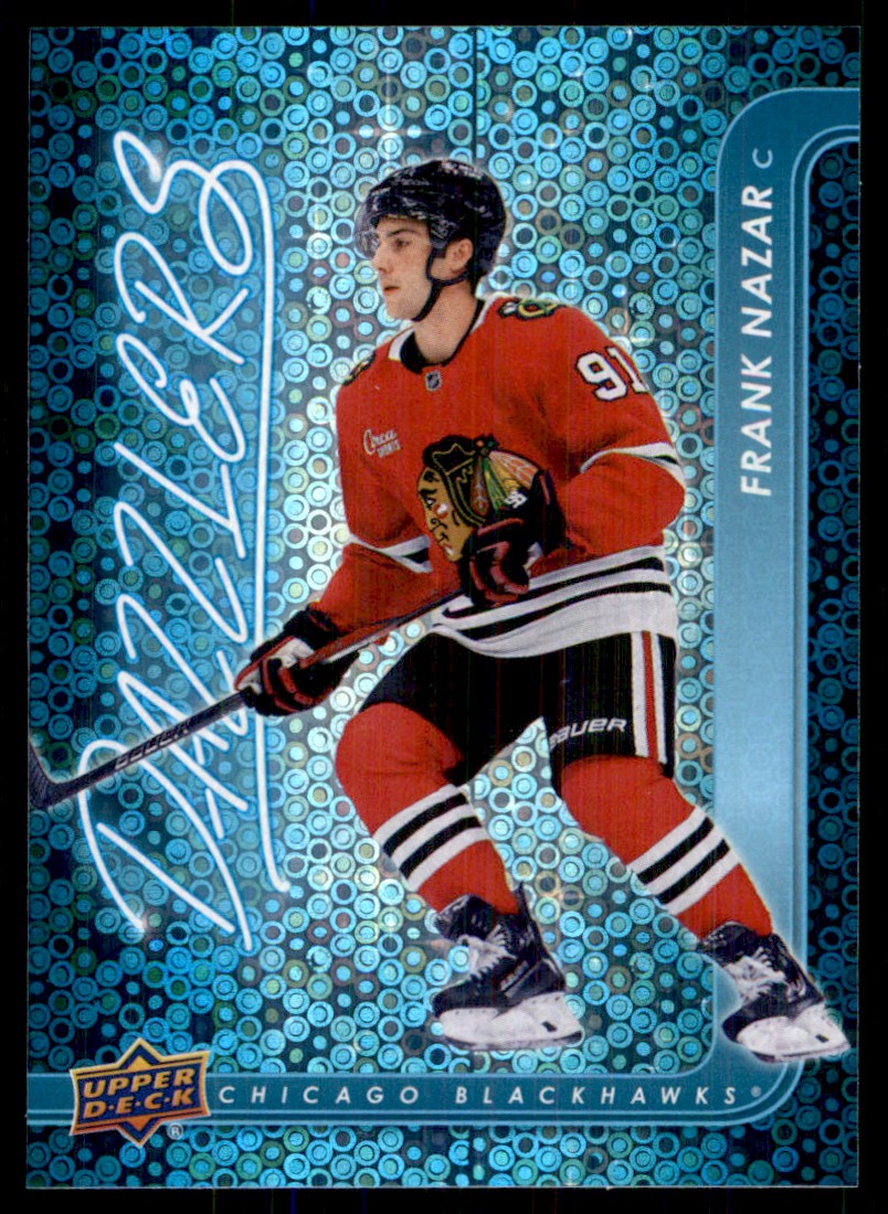 2024-25 Upper Deck Dazzlers Blue Frank Nazar Chicago Blackhawks