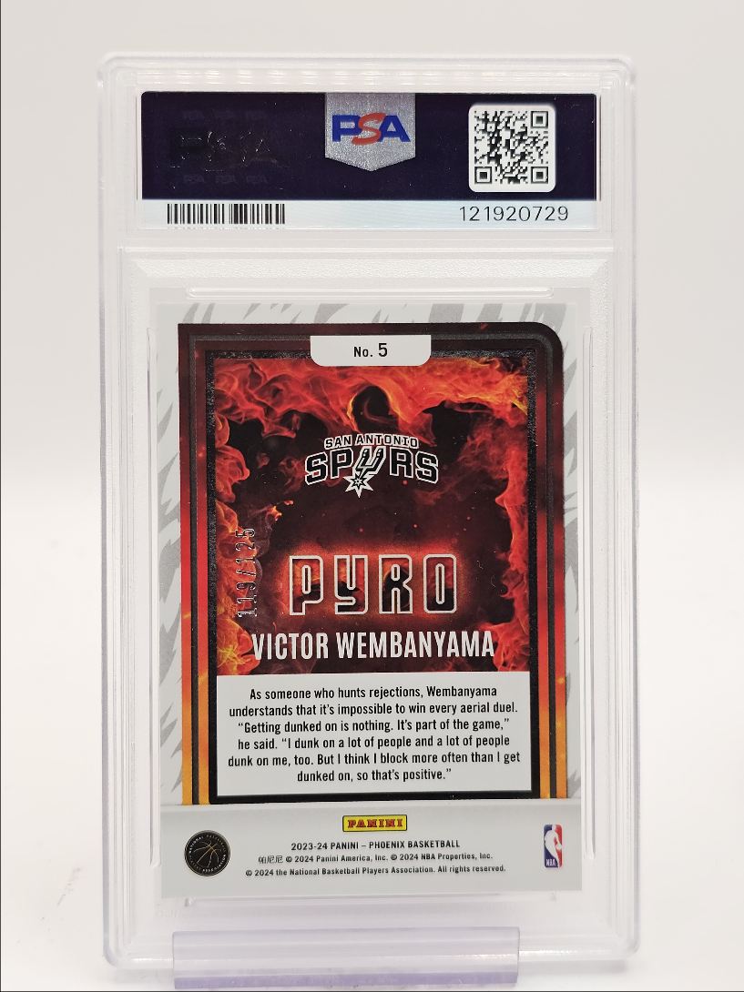 2023-24 PHOENIX PYRO ROOKIE RED SPURS VICTOR WEMBANYAMA on Kronozio