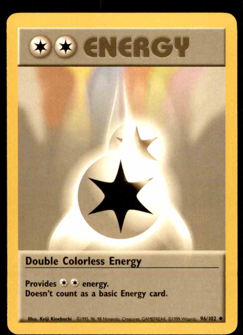 1999 Pokemon Base Unlimited Double Colorless Energy 96