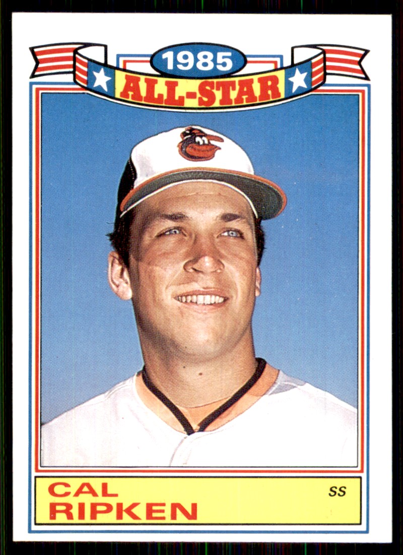 1986 Topps All-Star Glossy #5 Cal Ripken Jr. Baltimore Orioles | eBay