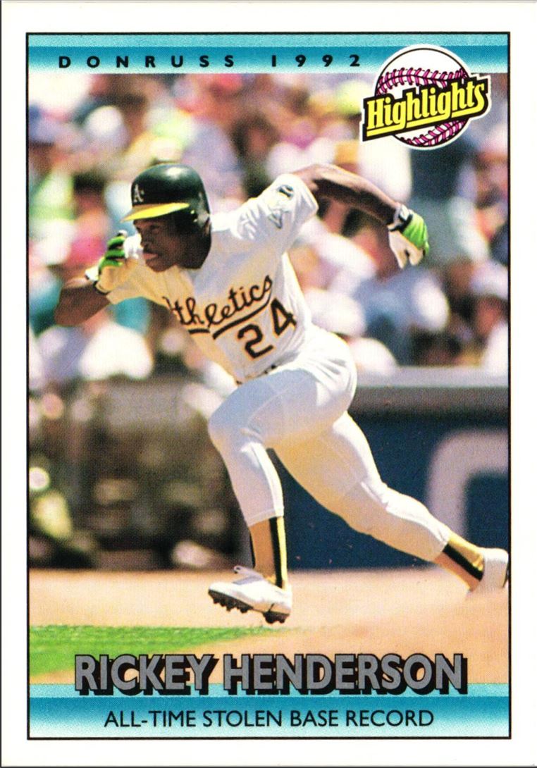 1992 Donruss Rickey Henderson #215