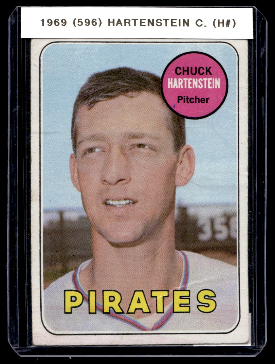 1969 Topps High Numbers Set Break Chuck Hartenstein Pittsburgh