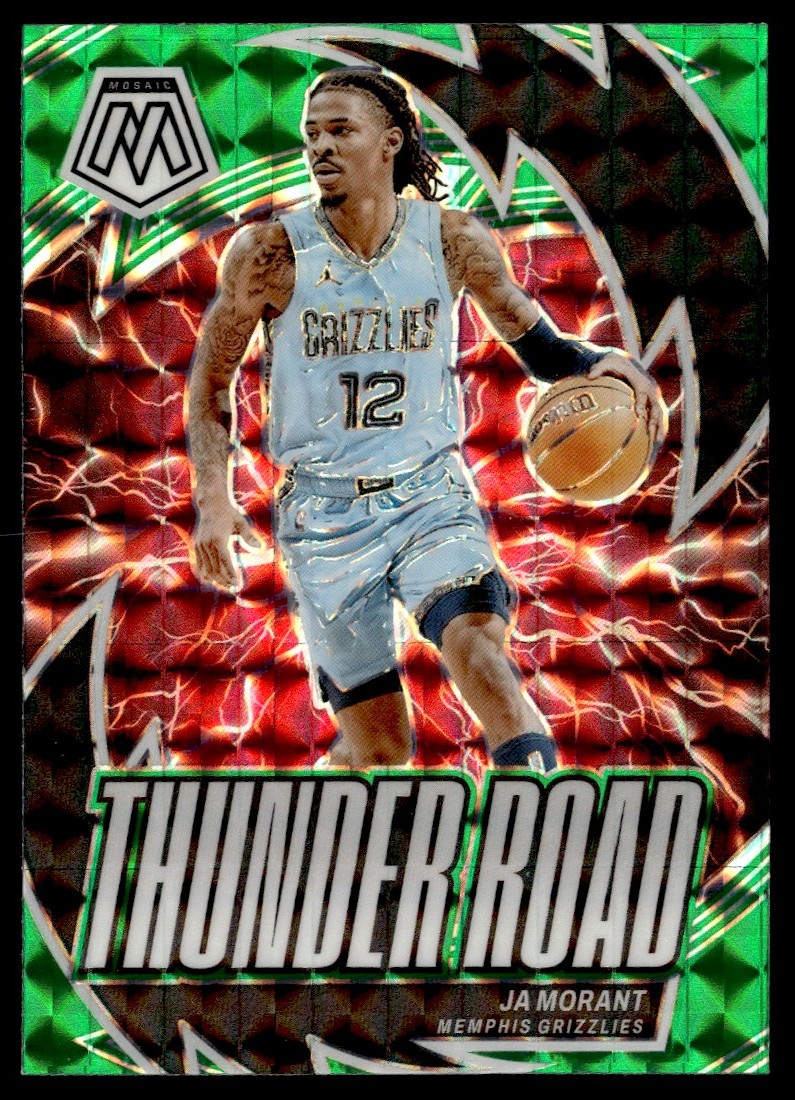 2024-25 PANINI MOSAIC THUNDER ROAD GREEN JA MORANT MEMPHIS