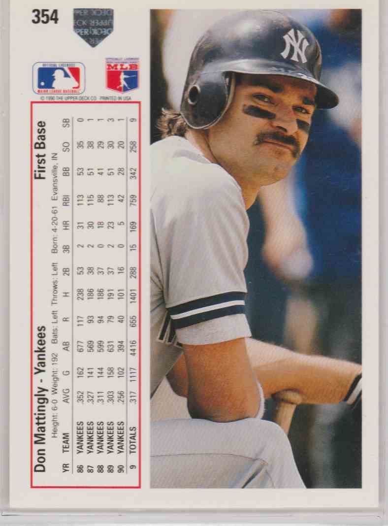 New York And Company Credit Card Payment >> 1991 Upper Deck Base Don Mattingly #354 on Kronozio New York And Company Credit Card Payment >> 1991 Upper Deck Base Don Mattingly #354 on Kronozio