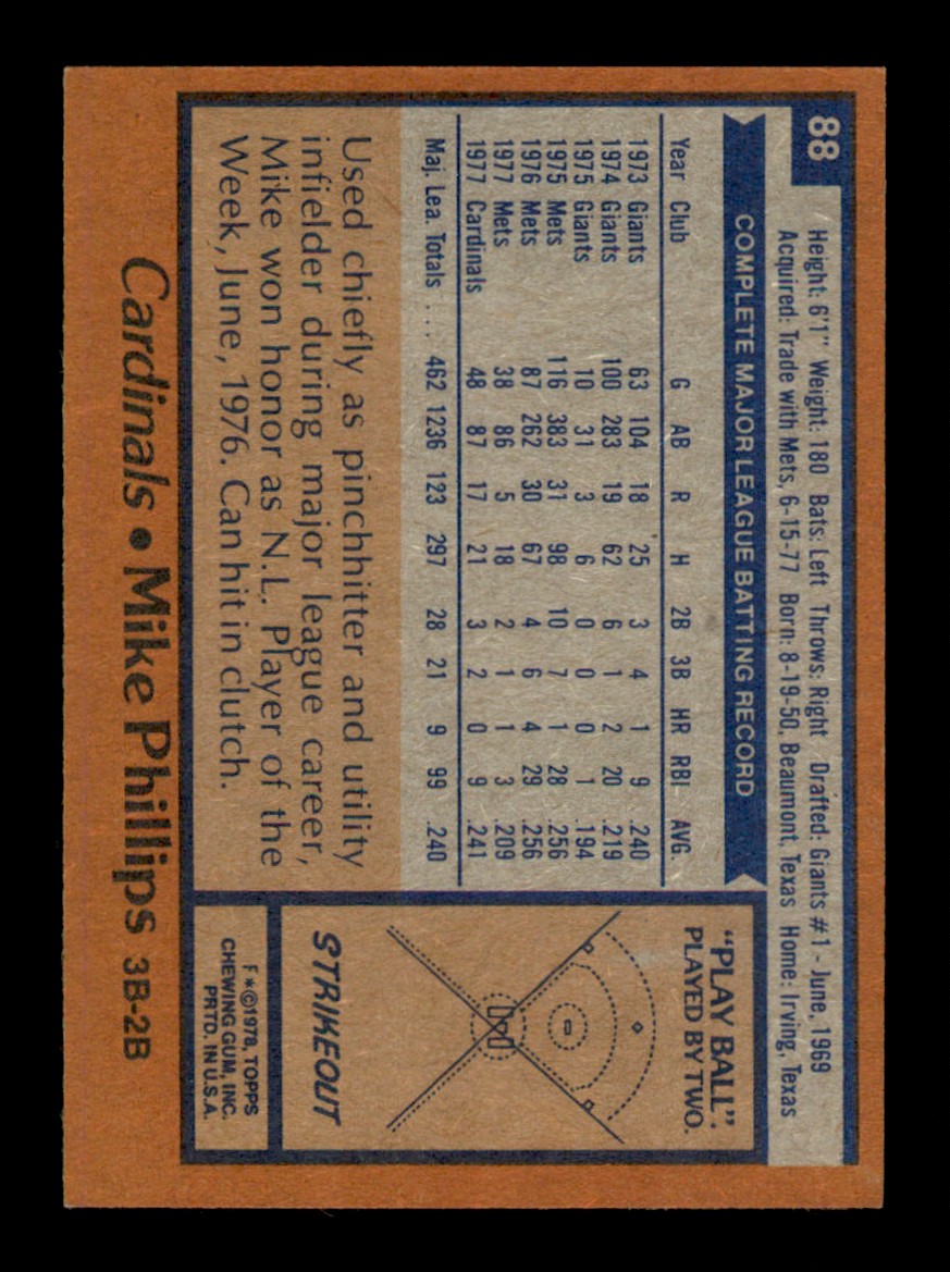 Topps Baseball #1-250 1978 - TÚ ELIGES - Completa tu conjunto - Imagen 176 de 499