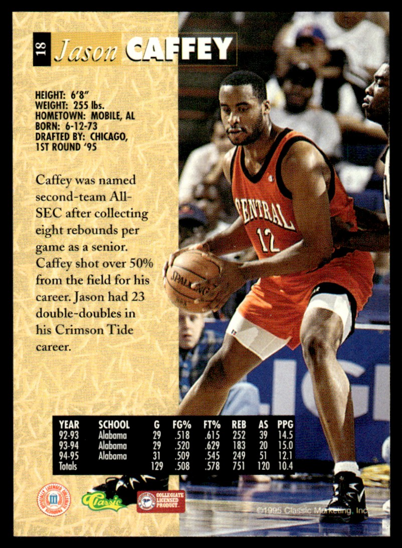 1995-96 Classic 5-Sport #18 Jason Caffey Rookie Chicago Bulls | eBay