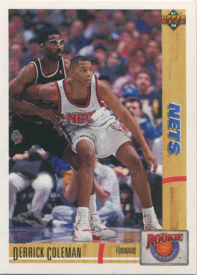 1991 92 Upper Deck Rookie Standouts Derrick Coleman R10 On Kronozio