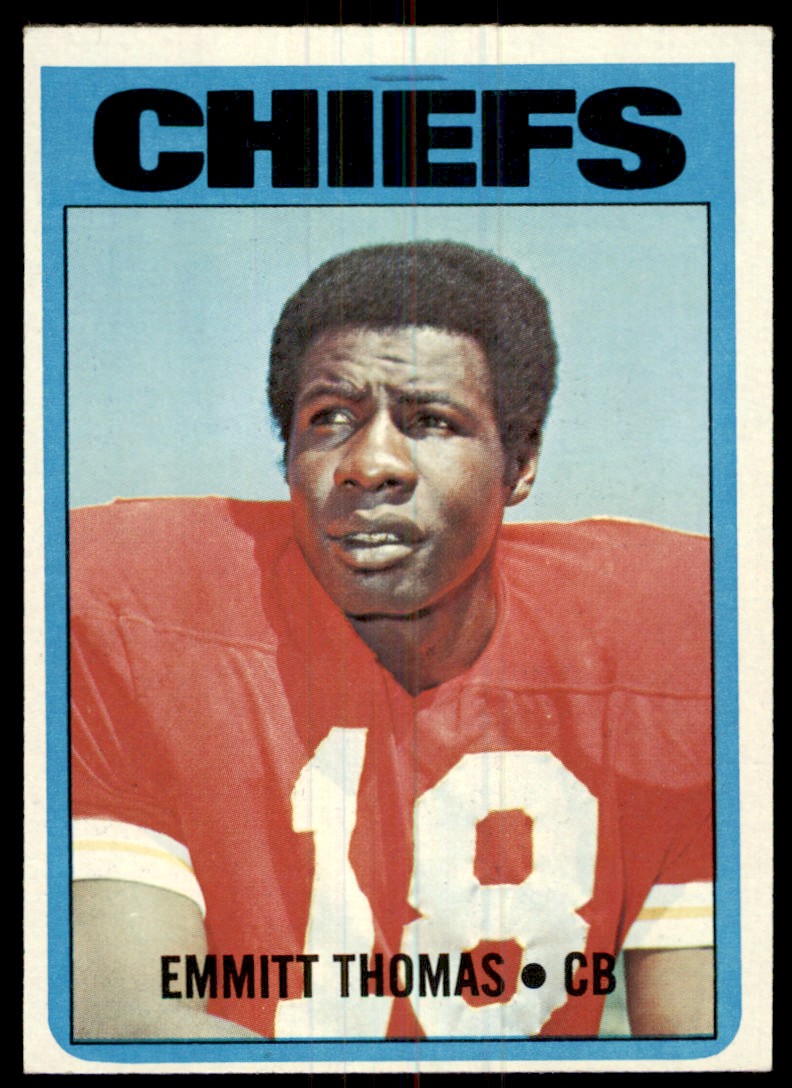 1972 Topps Emmitt Thomas RC Rookie Pencil Chiefs #157 *Noles2148* | eBay