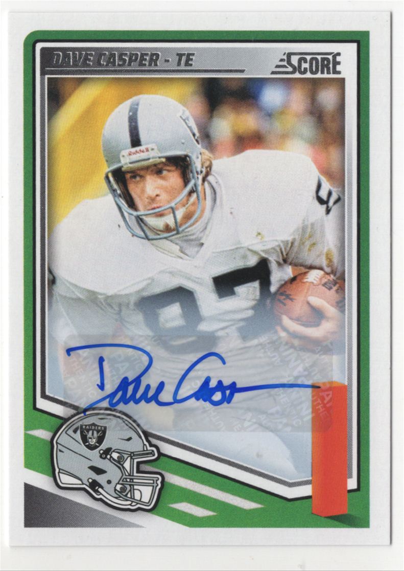 2025 Panini Score Dave Casper Auto Oakland Raiders #83 | eBay