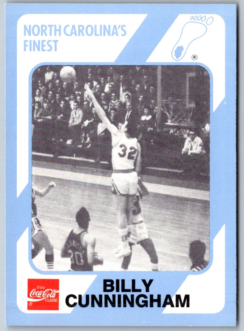 1989-90 Collegiate Collection North Carolina's Finest Billy Cunningham #61 card front image