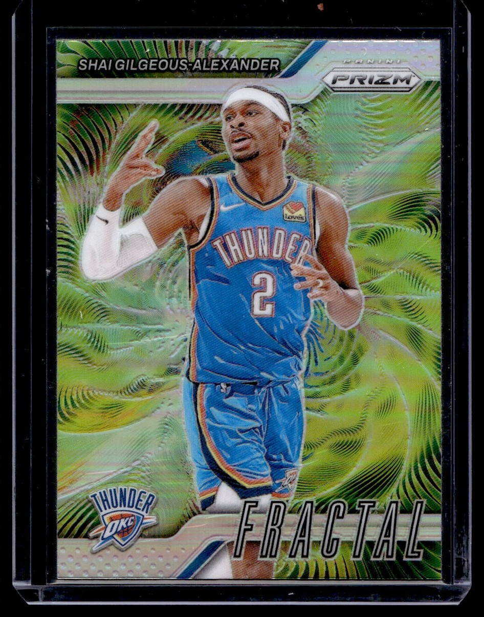 2024-25 Panini Prizm Silver Prizm Fractal Shai Gilgeous