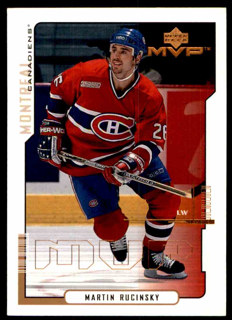 Hockey Card Montreal Canadiens 2000-01 Upper Deck MVP # 93 Mint Martin Rucinsky