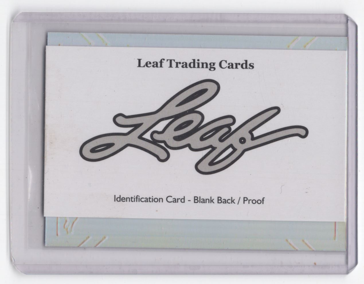 2021 Leaf Perfect Game Identification Blank Back Proof Purple Rainbow Tucker Toman card back image
