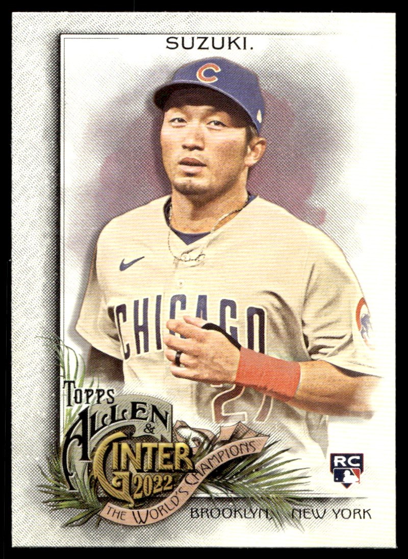 2022 Topps Update 2024 Seiya Suzuki Independence Day Parallel SP #'d 31/76 Cubs