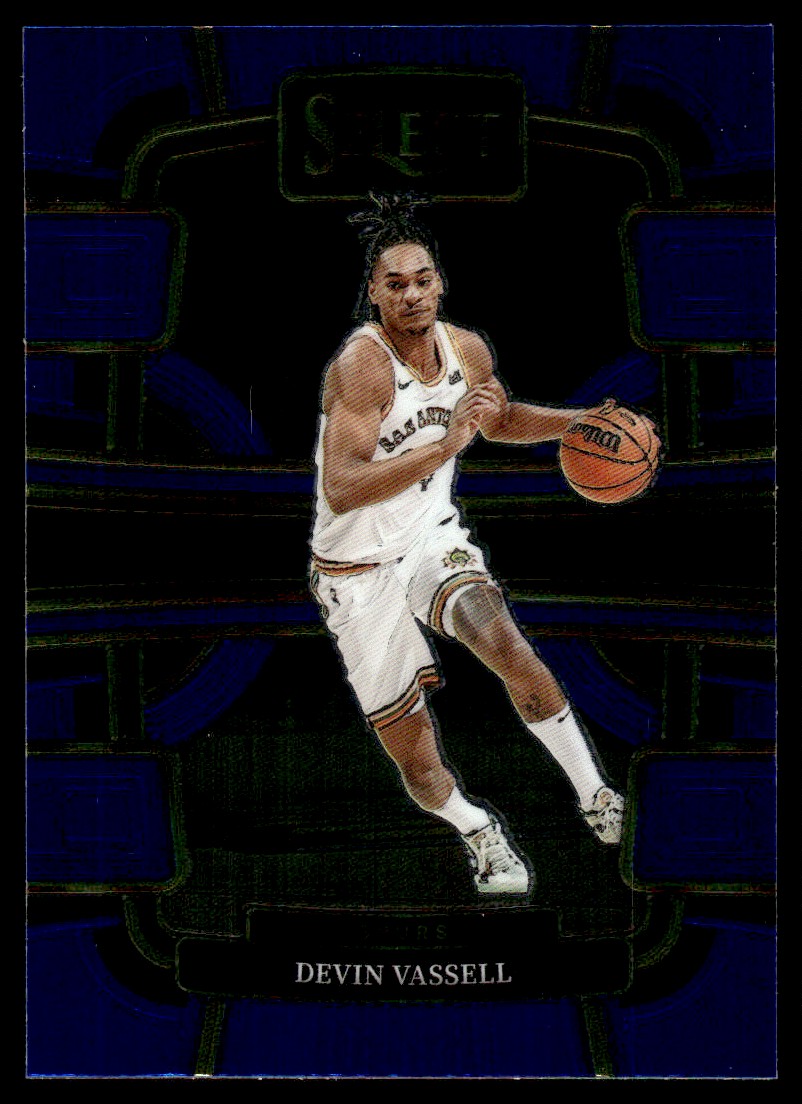 2023-24 Panini NBA Select Blue Concourse Devin Vassell #48 on Kronozio