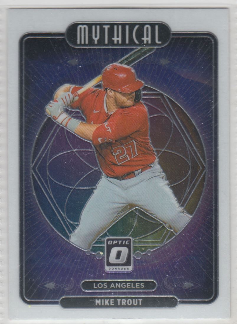 2021 Donruss Optic Mythical Mike Trout #M9 card front image