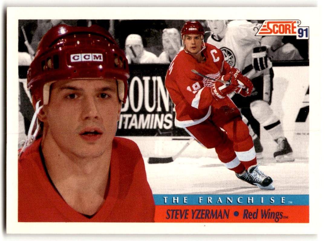 Steve Yzerman 1991-92 Score American The Franchise #419 Detroit