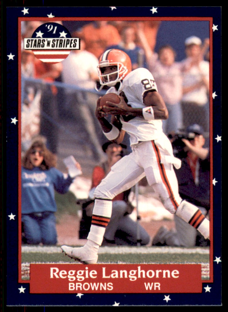 1991 Fleer Stars and Stripes Reggie Langhorne Cleveland Browns #11 - Picture 1 of 2