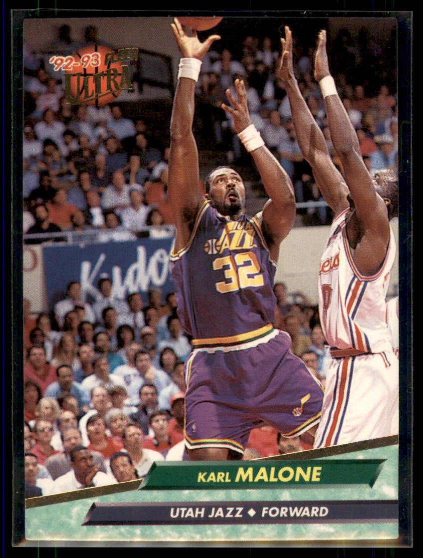 1992-93 Fleer Ultra Karl Malone Utah Jazz #182 - Picture 1 of 2