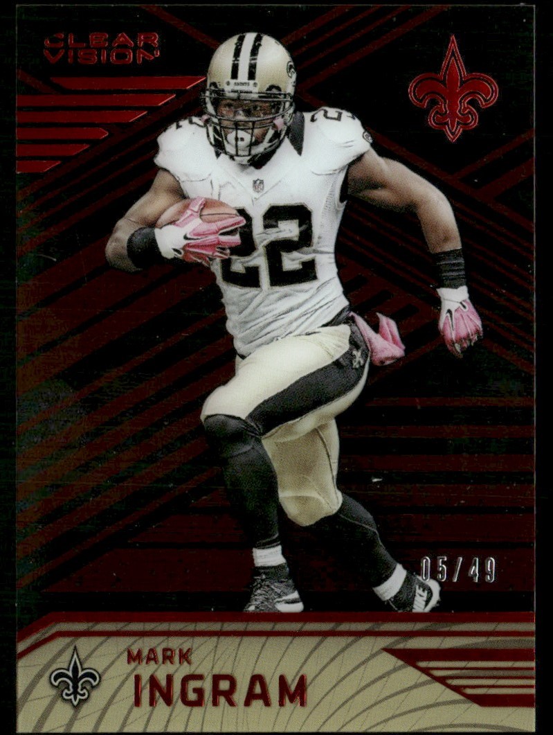 2016 Panini Clear Vision Red 5/49 Mark Ingram #45 TS7 | eBay