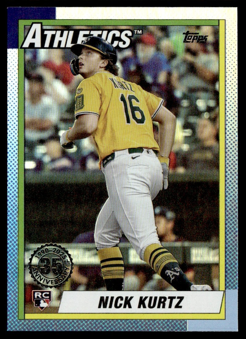 2025 Topps Update 35th Anniversary Foil Nick Kurtz RC #U90-17 | eBay
