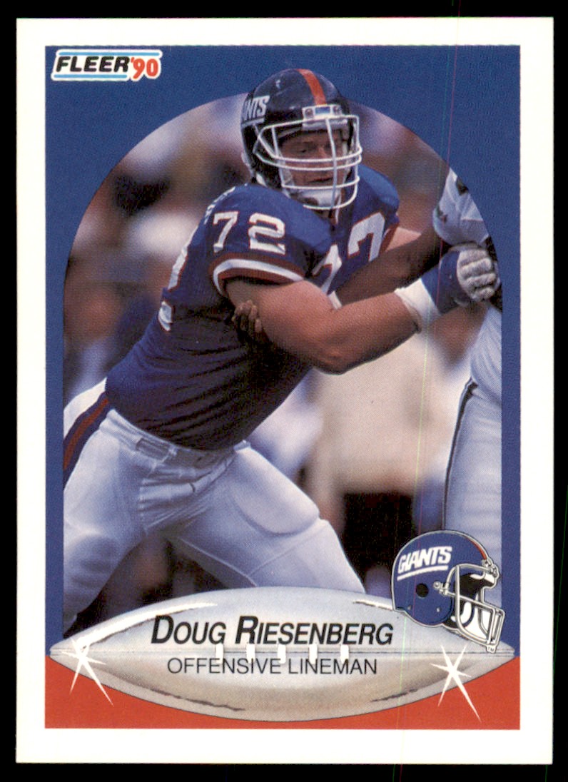 1990 Fleer Doug Riesenberg Rookie New York Giants #75 | eBay